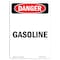 Signmission Safety Sign, OSHA Danger, 10" Height, Gasoline, Portrait OS-DS-D-710-V-2399 - alternate 1